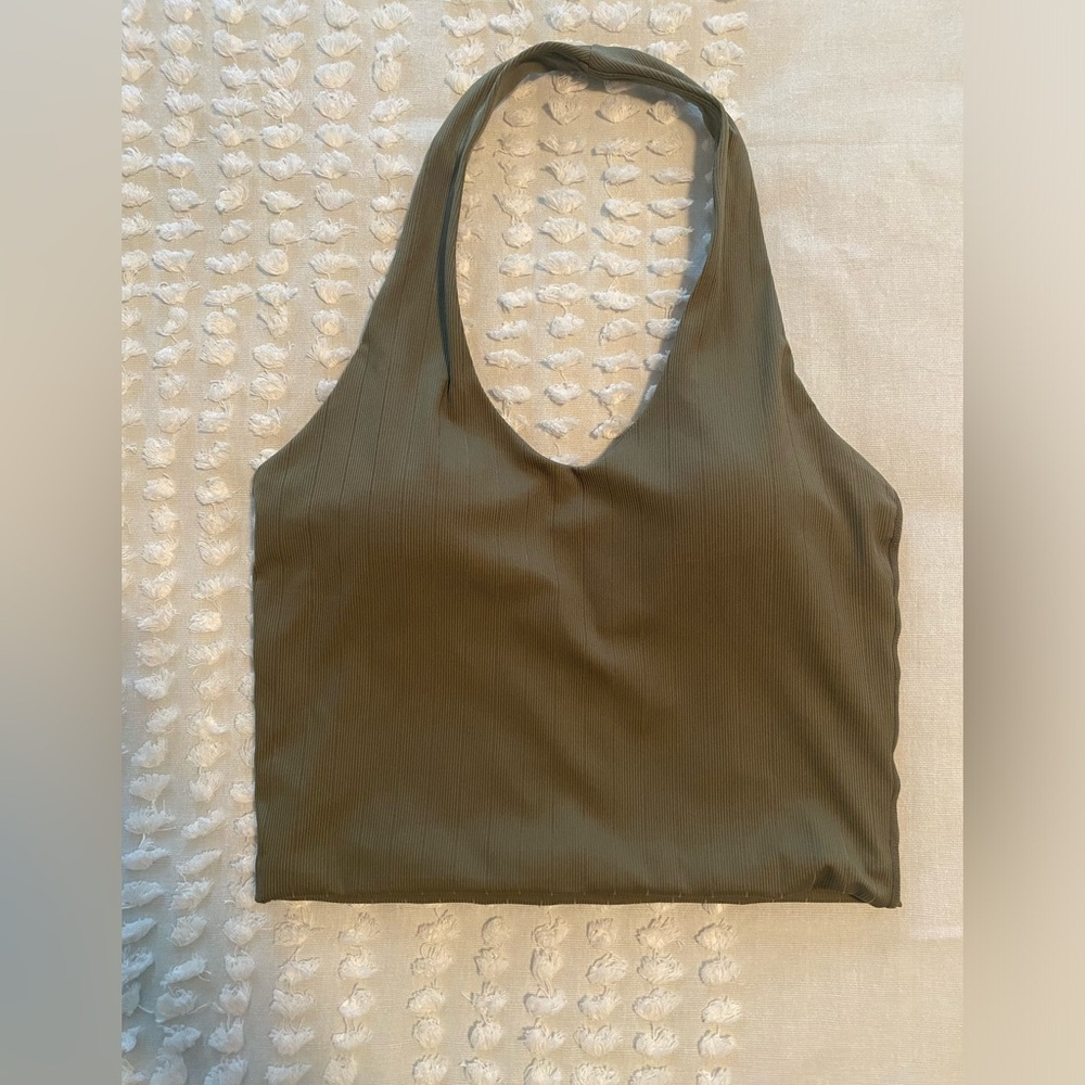 Klassy Network Olive Halter Brami Crop